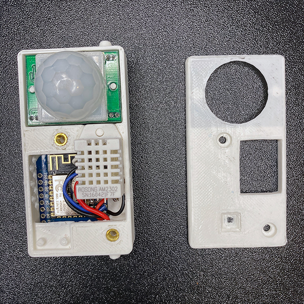 ESPHome pir sensor case 3d components V