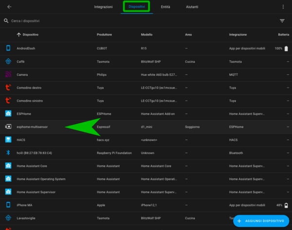 ESPHome Home Assistant pir sensor dispositivo