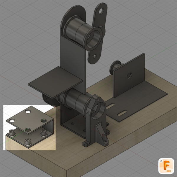 mini levigatrice a nastro fusion 360 regolatore