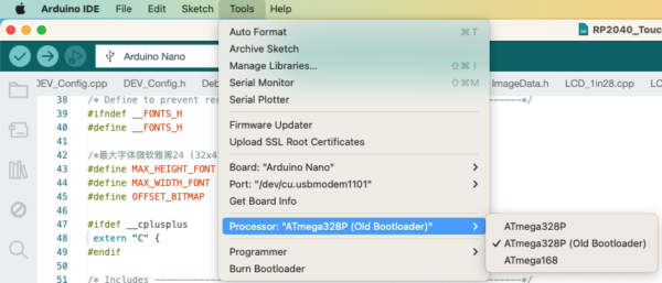 Arduino Nano Tool Processor