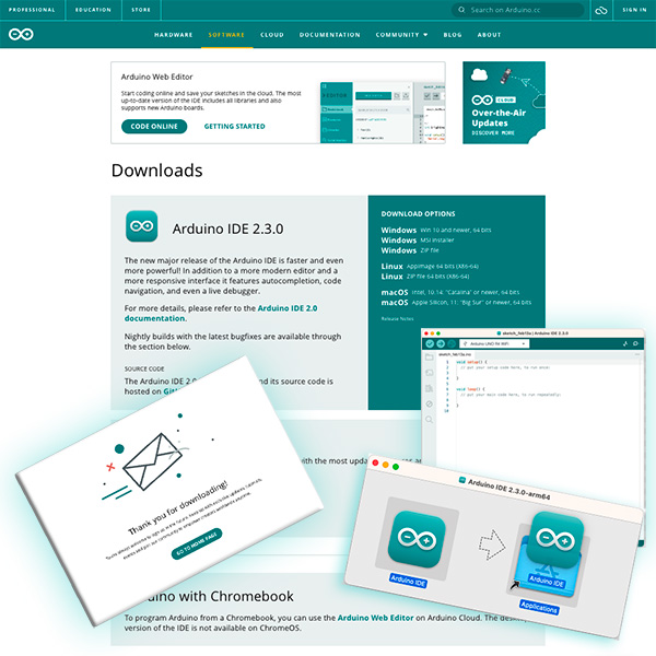 new arduino IDE 2.3.0 cover