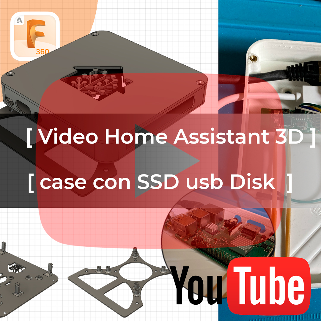 Home Assistant 3D case video cover square