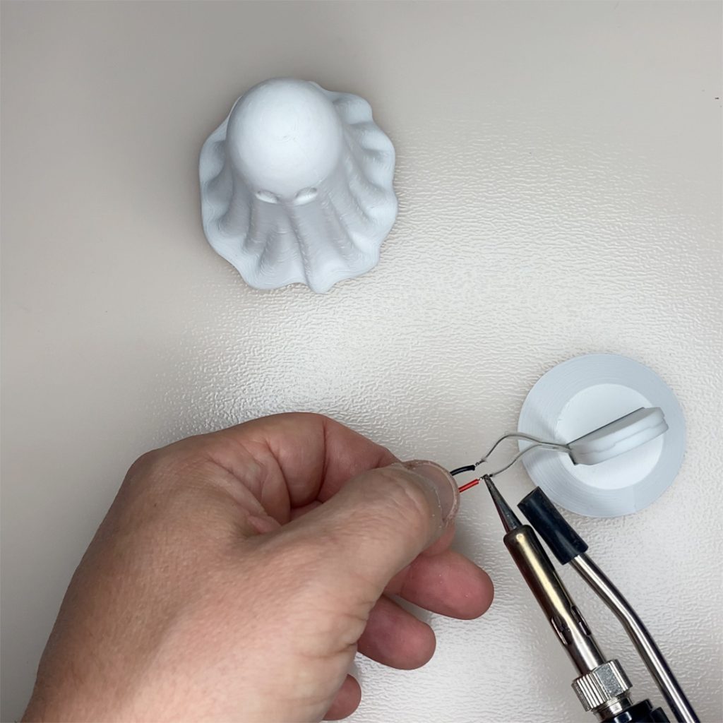halloween ghost assemble led solder
