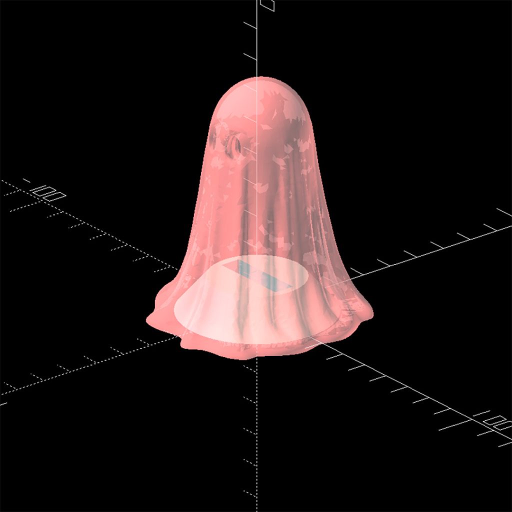halloween ghost openscad
