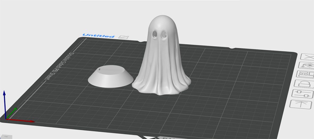 halloween ghost plate 3d