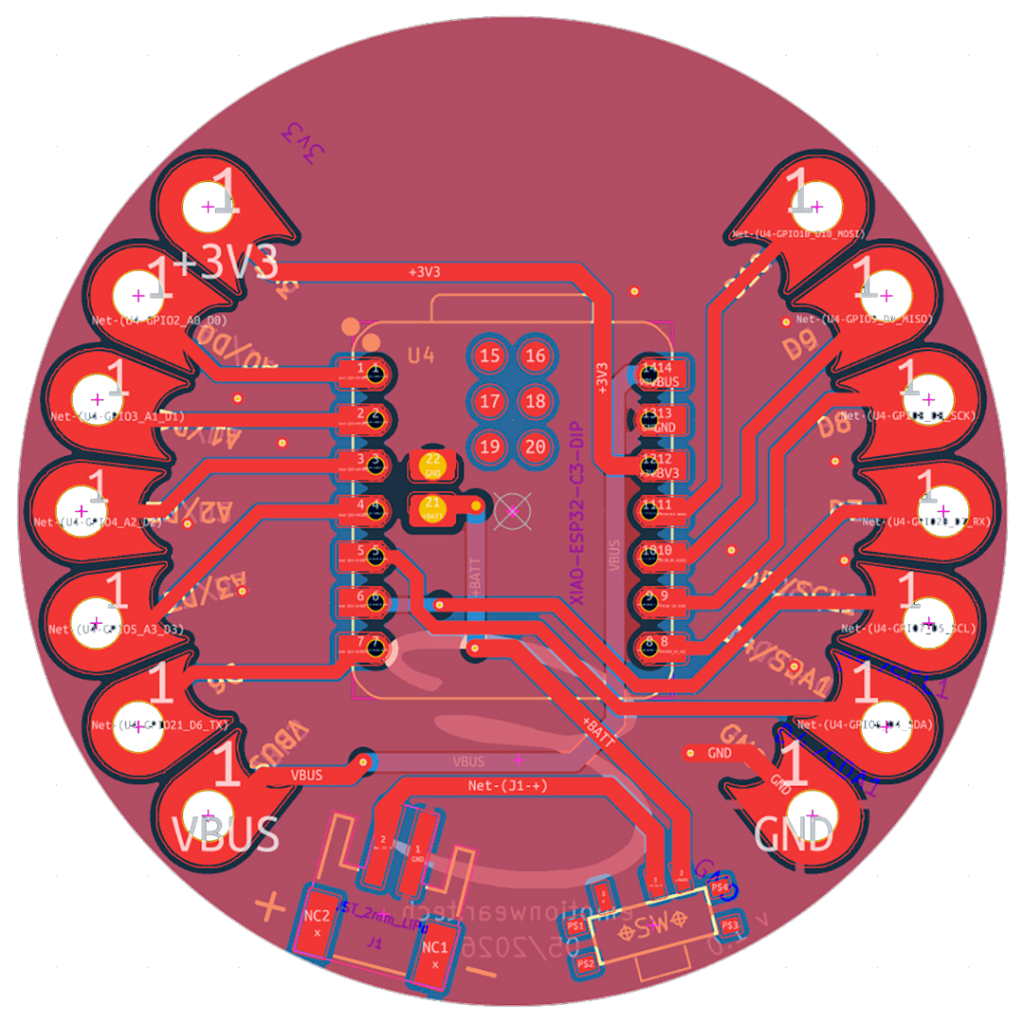 wearable xiao board front