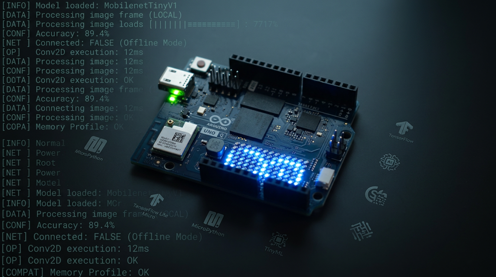 Edge AI con Arduino UNO modelli in locale