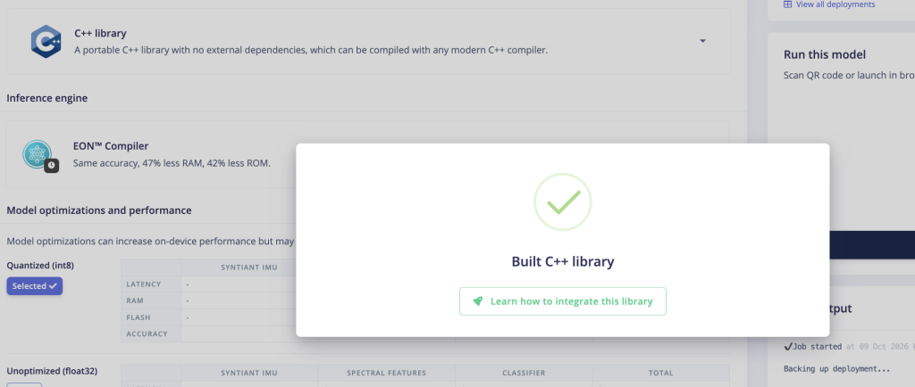 Edge AI con Arduino UNO C++ Build