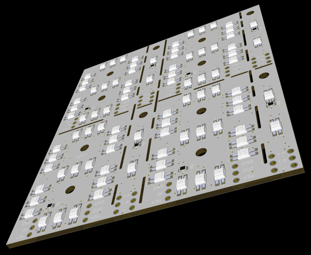 neoClock PCB 7 segmenti 3D retro led inclinato