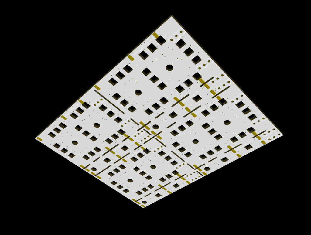 neoClock PCB 7 a segmenti 3D retro no led