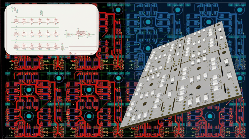 neoClock PCB 7 a segmenti cover