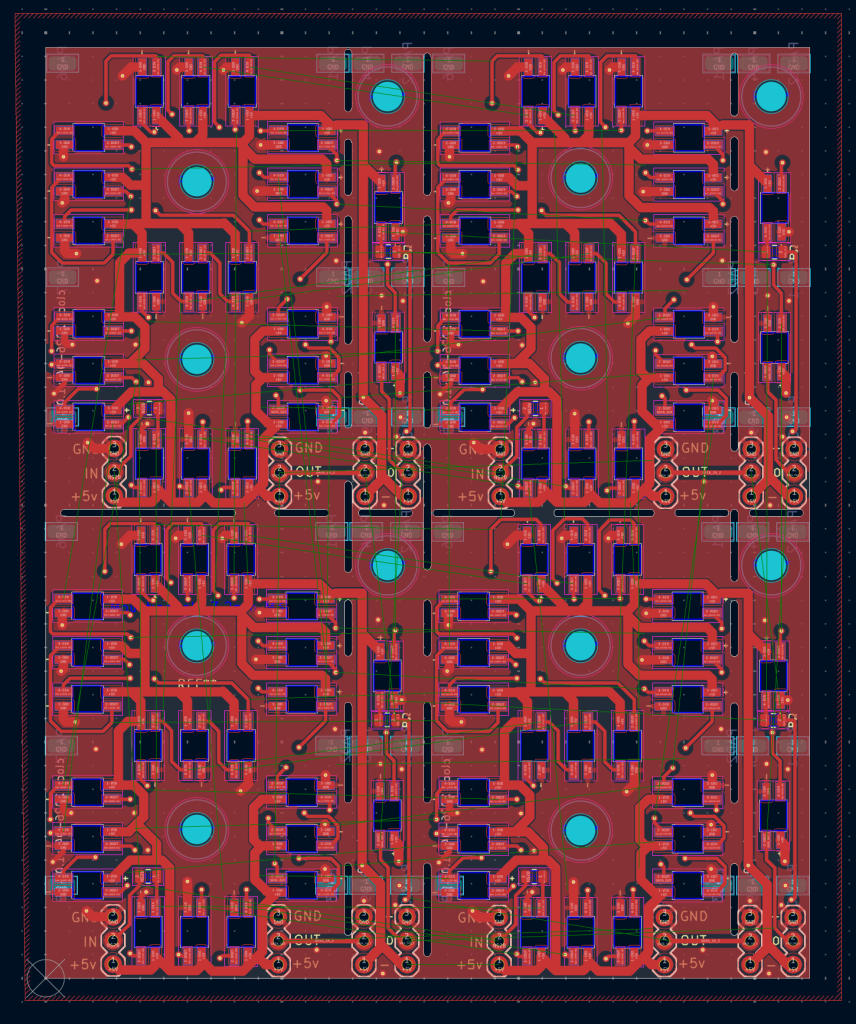 neoClock PCB 7 segmenti sbroglio massa